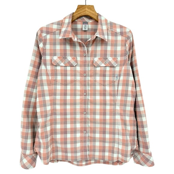 Stio Women's Lone Tree Plaid Shirt in Broken Ranch Size L - Picture 1 of 11